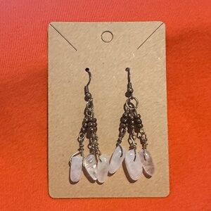 Chico's Brown and Cream Beaded Earrings